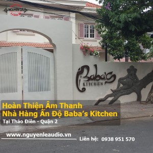 Hoàn Thiện Lắp Đặt Hệ Thống Âm Thanh Cho Nhà Hàng BABA 