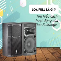 Loa Full là gì? Tìm hiểu loa fullrange hoạt động ra sao?