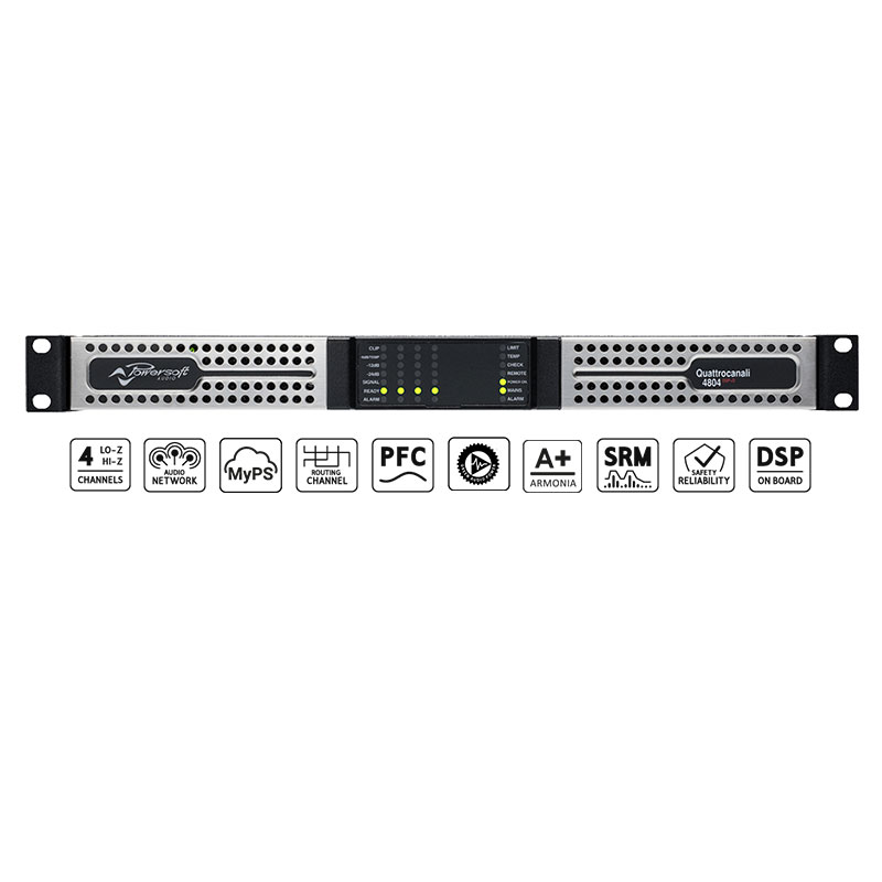 Cục Đẩy Công Suất  4 Kênh Powersoft Quattrocanali 4804 DSP+D