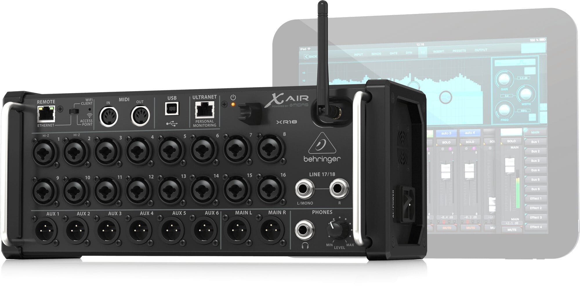 Mixer Behringer XR18 nhỏ gọn