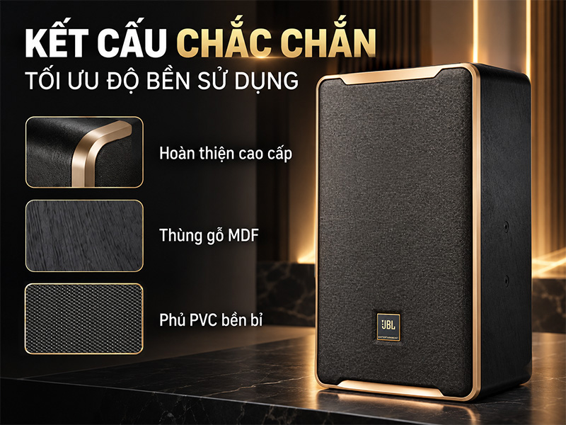 Loa Karaoke JBL D Plus Thiết kế hoàn thiện cao cấp
