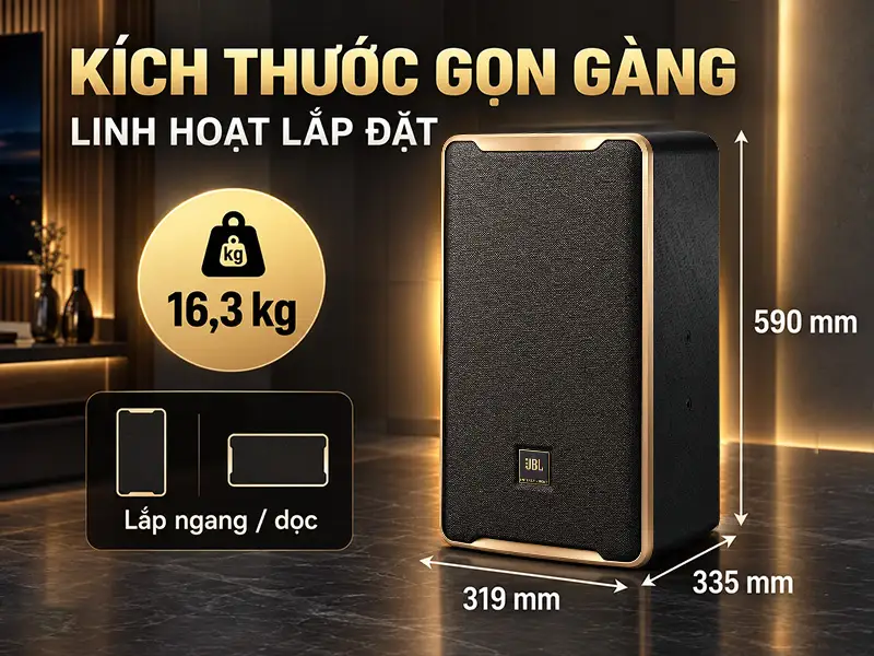 Loa JBL D Plus dễ dàng và linh hoạt lắp đặt