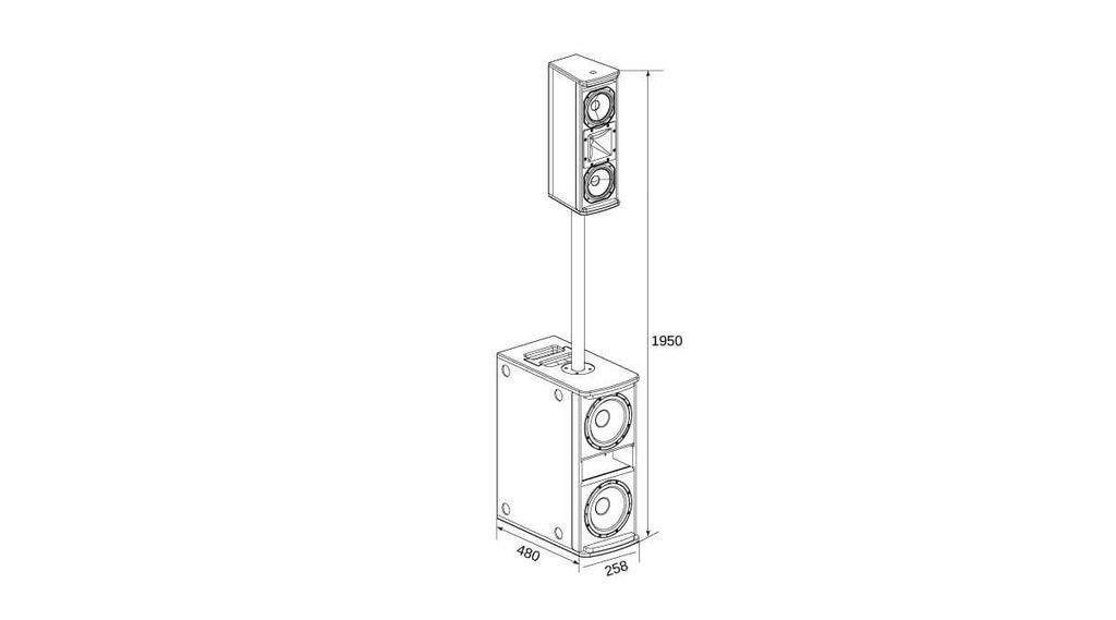 Loa column array sumico eurotech 2825 mới nhất